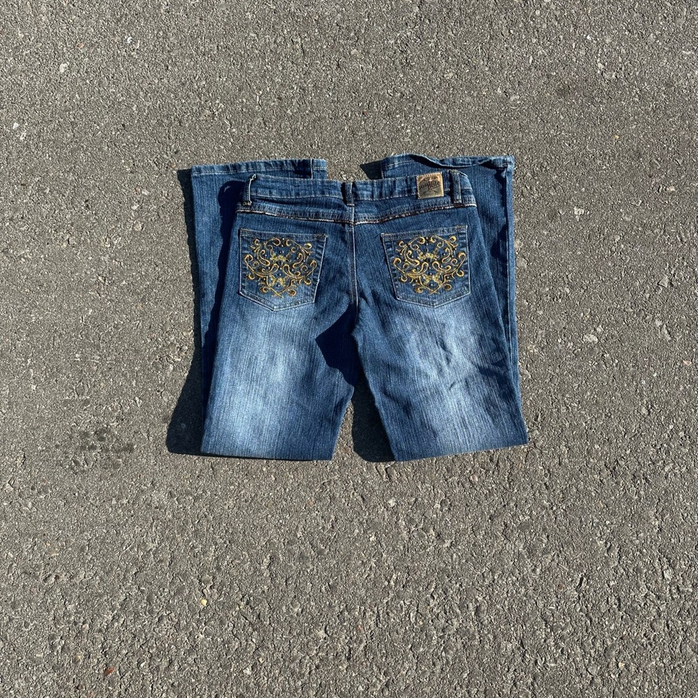 Low Rise Southpole Denim Pants with Emroidery